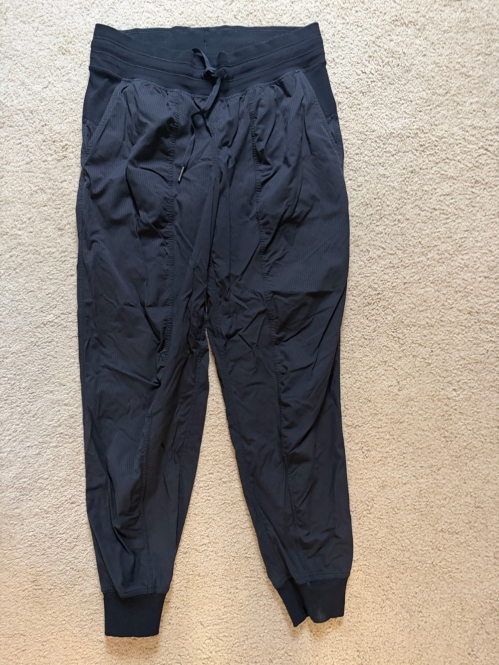 lululemon athletica Men's Black Jogger Sweatpants with Drawstring